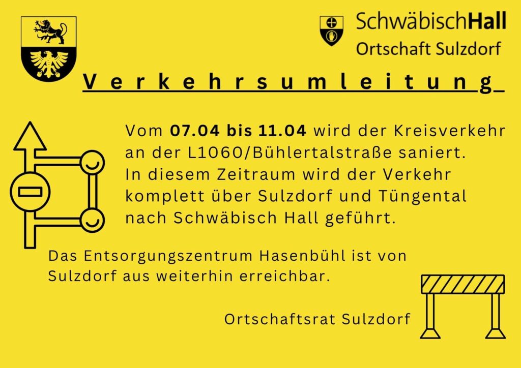 umleitung kreisverkehr