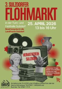 sulzdorfer flohmarkt 25 april 2026
