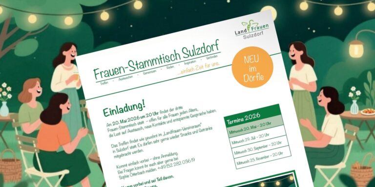 Frauen-Stammtisch Sulzdorf – Termine für 2026