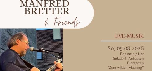 Manfred Bretter and Friends - Live-Musik im Biergarten Zum wilden Mustang in Sulzdorf-Anhausen